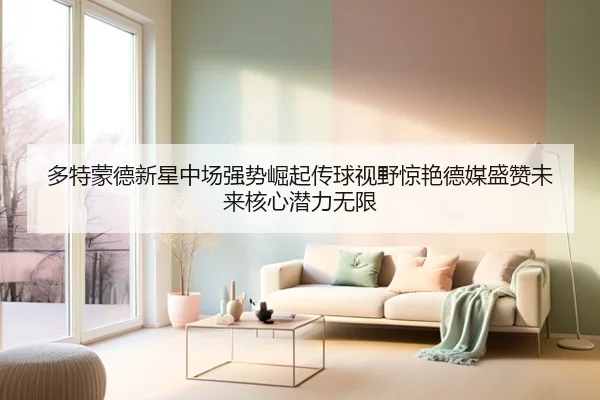 多特蒙德新星中场强势崛起传球视野惊艳德媒盛赞未来核心潜力无限